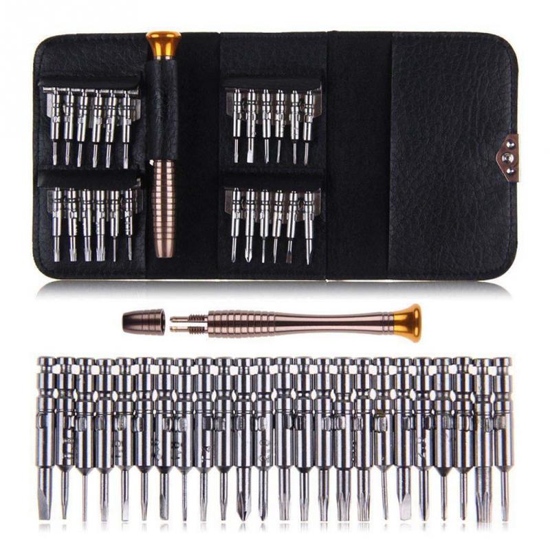 25 in 1 Repair Opening Kit Screwdriver Pentalobe Torx Phillips Screwdrivers Kit for Phone PC Camera Watch-UlGadget