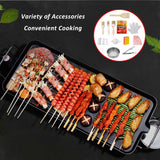 1350W Electric Non-sticky Smokeless Family Barbecue Electric Raclette Grill-UlGadget