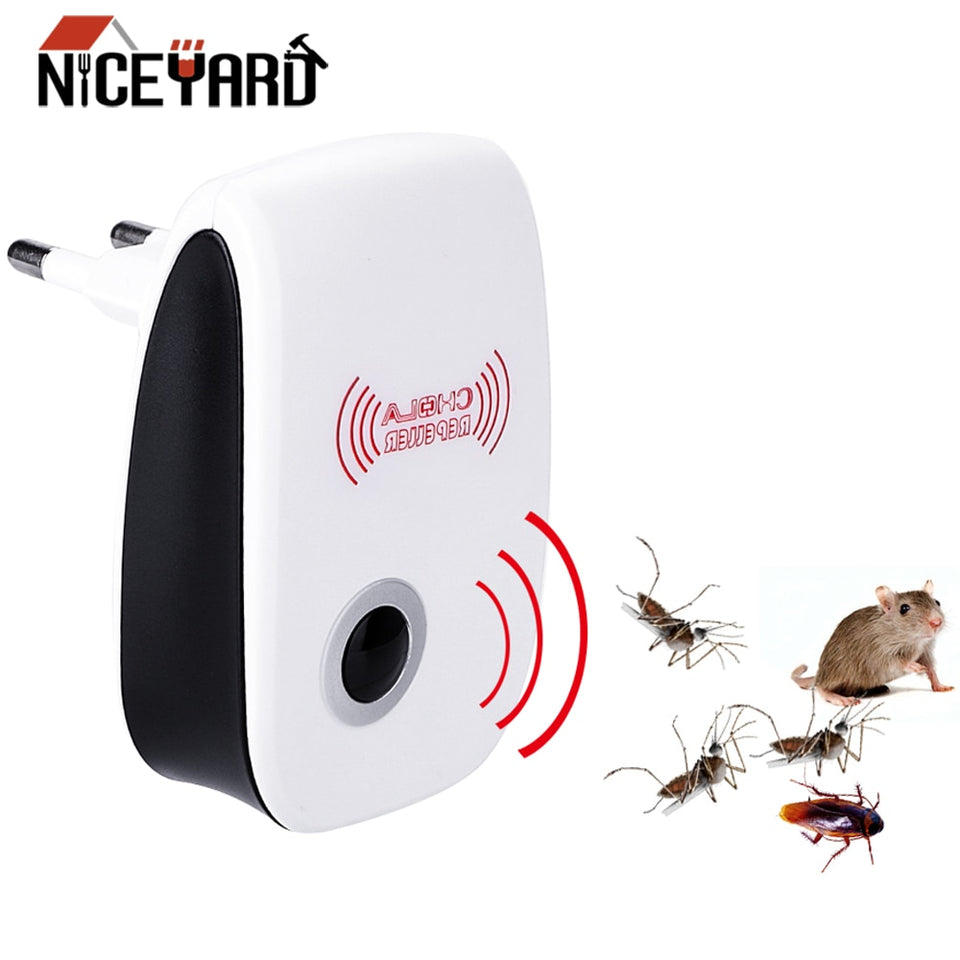 EU/US Plug Electronic Ultrasonic Insect Killer Pest Rejector-UlGadget