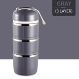 Leak-Proof Stainless Steel Thermal Lunch Boxs Cute Japanese Kitchen Supplies-UlGadget