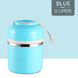 Leak-Proof Stainless Steel Thermal Lunch Boxs Cute Japanese Kitchen Supplies-UlGadget