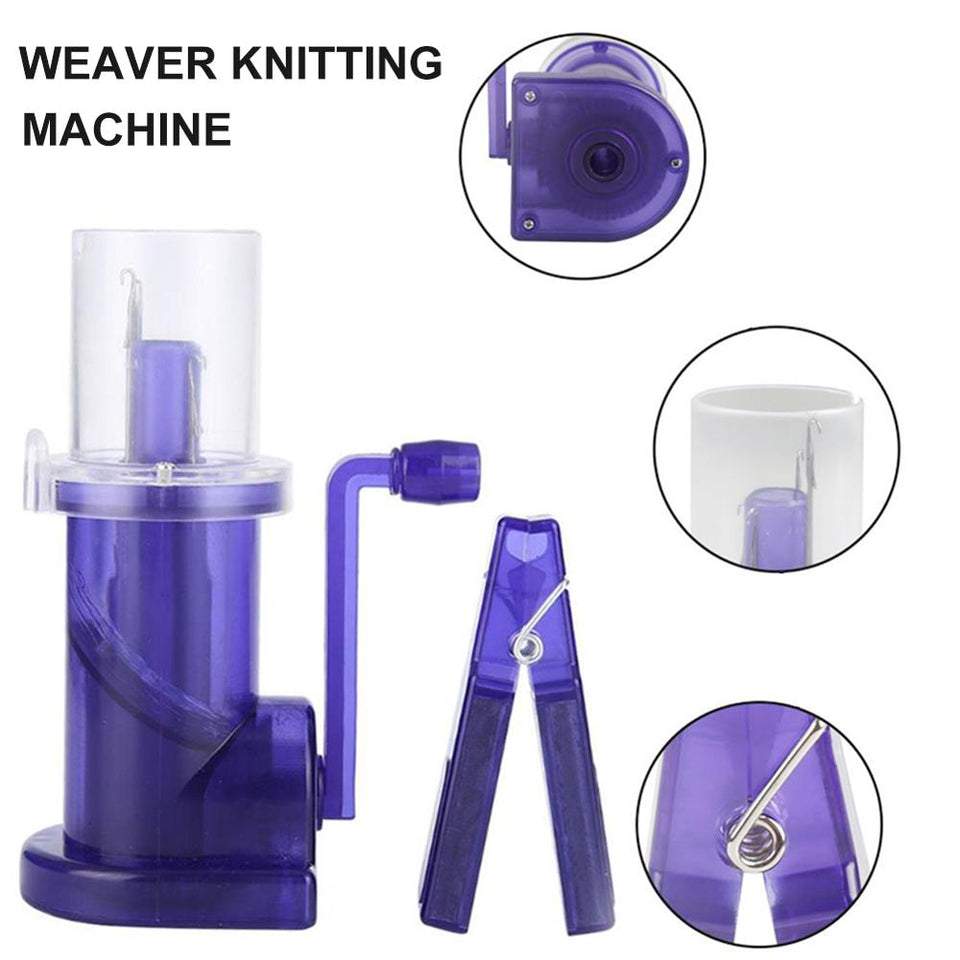 Creative Hand-Operated Embellish-Knit Knitter Machine-UlGadget