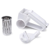 Stainless Steel + ABS Rotary Cheese Grater Shredder Vegetable Cutter Slicer-UlGadget