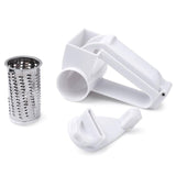 Stainless Steel + ABS Rotary Cheese Grater Shredder Vegetable Cutter Slicer-UlGadget