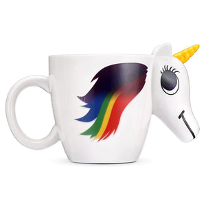 Color Changing Rainbow Unicorn Mug Cup For Water Creative Cartoon Ceramic-UlGadget