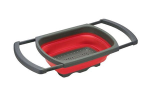 Progressive Collapsible Colander With Handle Kitchen Folding Strainer Bowls Drain water filter basket-UlGadget