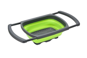 Progressive Collapsible Colander With Handle Kitchen Folding Strainer Bowls Drain water filter basket-UlGadget