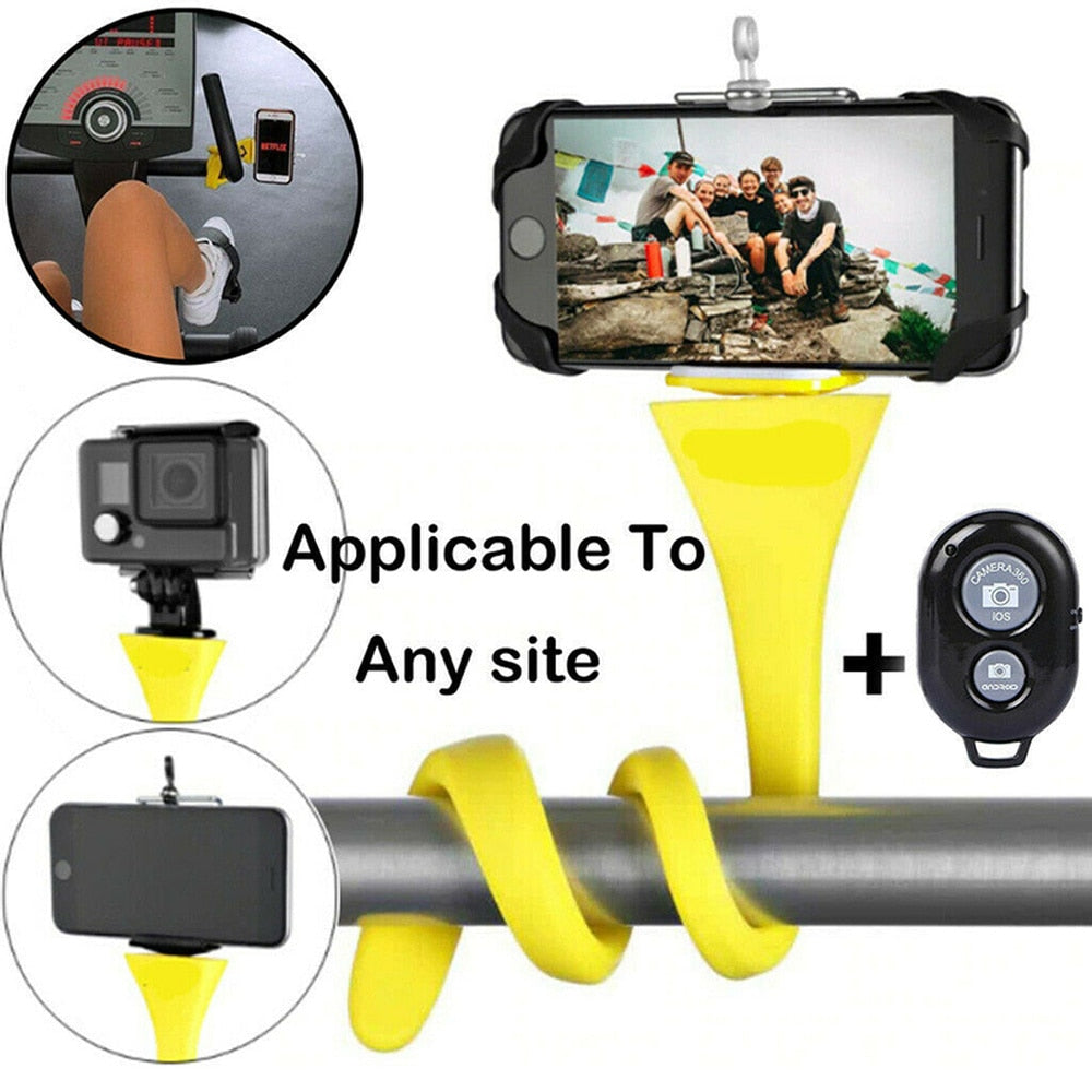 Supreme Flexible Selfie Stick Wireless Bluetooth Tripod With Remote Control-UlGadget