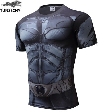 Superman Batman Tops The Flash T-shirts Fitness Crossfit Tees Bodybuilding-UlGadget