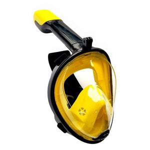 Adjustable Strap Underwater Anti Fog Breathable Full Face Snorkeling Mask-UlGadget