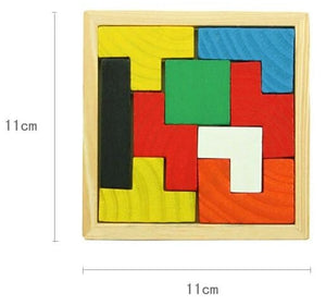 Colorful Wooden Magination Intellectual Educational Brain Tetris Puzzle Toy-UlGadget