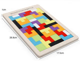 Colorful Wooden Magination Intellectual Educational Brain Tetris Puzzle Toy-UlGadget