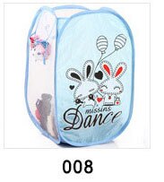 Cartoon Cute Animal Folding Dirty Clothes Laundry Nylon Bucket-UlGadget