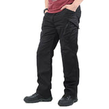 Newly Men Waterproof Work Cargo Long Pants Pockets Loose Trousers