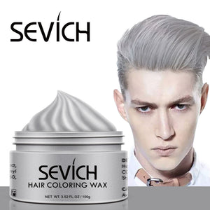 100g Temporary Disposable Hair Color Wax Men DIY Hairstyle Molding Paste Dye Cream Gel-UlGadget