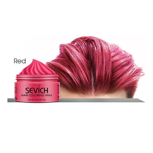 100g Temporary Disposable Hair Color Wax Men DIY Hairstyle Molding Paste Dye Cream Gel-UlGadget