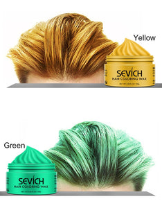 100g Temporary Disposable Hair Color Wax Men DIY Hairstyle Molding Paste Dye Cream Gel-UlGadget