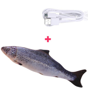 30CM Electric USB Charging Simulation Interactive Dancing Fish Pet Cat Toy-UlGadget