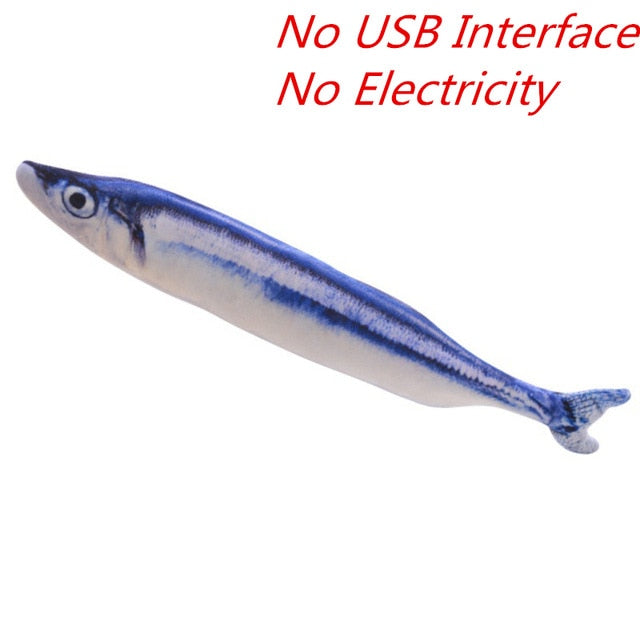 30CM Electric USB Charging Simulation Interactive Dancing Fish Pet Cat Toy-UlGadget