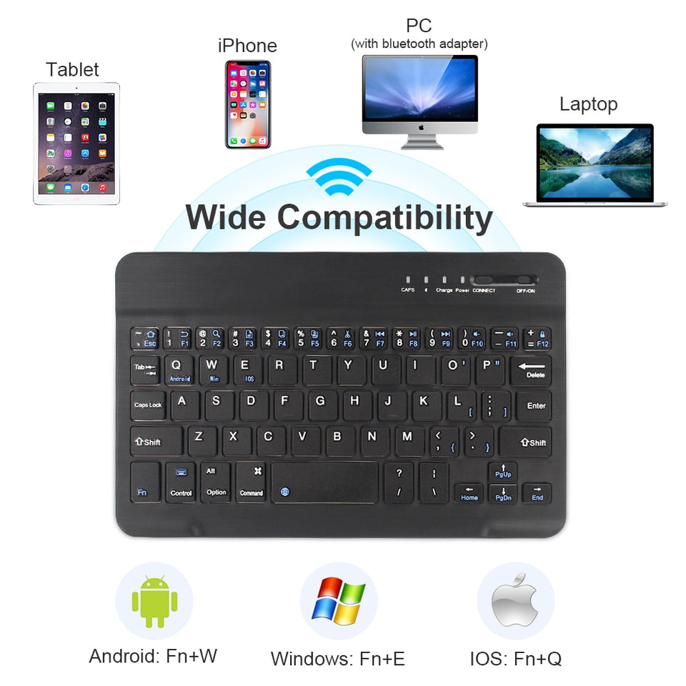 Mini Universal Wireless Ultra-Portable Bluetooth Smartphone iPad Tablet Keyboard