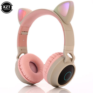 Wireless Cat Ear Bluetooth 5.0 Headphones LED Noise Cancelling Bluetooth Headset