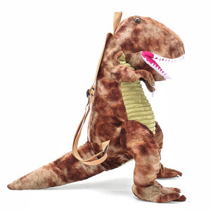 Creative Cute Animal Cartoon Plush 3D Dinosaur Backpack