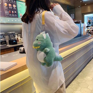 Creative Cute Animal Cartoon Plush 3D Dinosaur Backpack