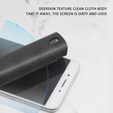 2 In 1 Portable Phone PC Screen Microfiber Cloth Set Cleaner