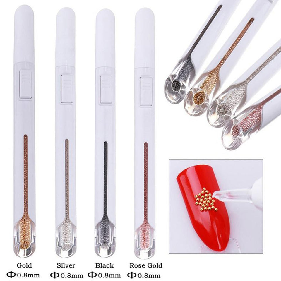 Diameter Steel Bead Picking Dotting Pen Deluxe Metallic Nail Art Tool