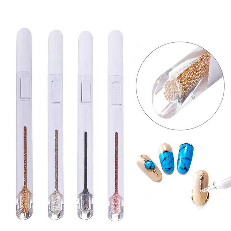 Diameter Steel Bead Picking Dotting Pen Deluxe Metallic Nail Art Tool