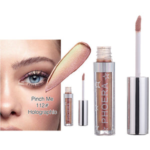 Phoera 12 Colors Magnificent Metals Glitter and Glow Liquid Makeup Eye Shadow