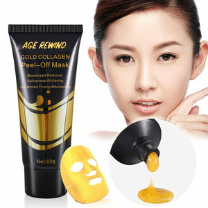 24K Gold Collagen Anti Aging Remove Acne Wrinkle Whitening Lifting Smooth Tear Peel Off Face Mask