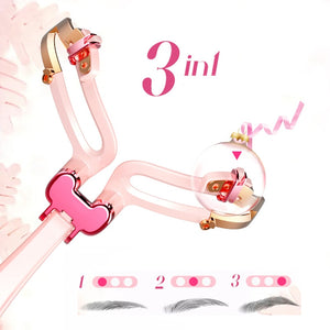 1pcs Reusable Adjustable Plastic Eyebrow Stencil Makeup Shaper