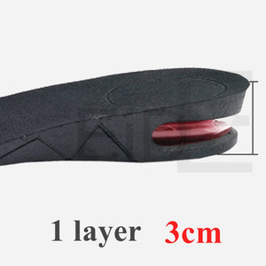 3-7CM Adjustable Invisible Height Increase Heightening Cushion Insoles