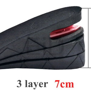 3-7CM Adjustable Invisible Height Increase Heightening Cushion Insoles