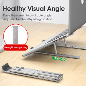 Adjustable Foldable Aluminium Alloy Tablet Stand Bracket Laptop Holder