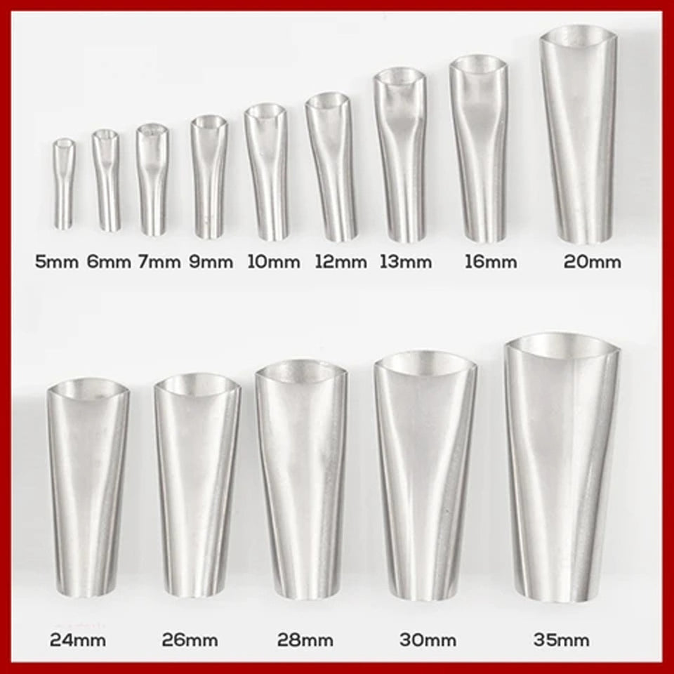 14Pcs Caulking Finisher Caulk Nozzle Applicator Stainless Steel Sealant Finishing Tool