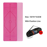 Yoga Double Layer Non-slip Position Line Fitness Gymnastics Mat