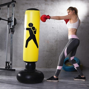 Vertical Inflatable PVC Thickening Boxing Punch Bag Tool