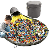 Toy Storage Quick Cleanup Waterproof Container Basket Play Mat