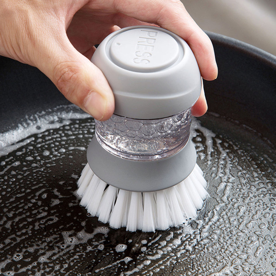 Soap Dispensing Utensils Pot Dish Brush With Liquid Washing Soap