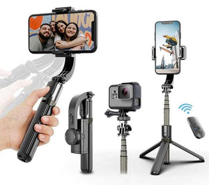 Gimbal Stabilizer Tripod Bluetooth Remote Smartphone Gopro