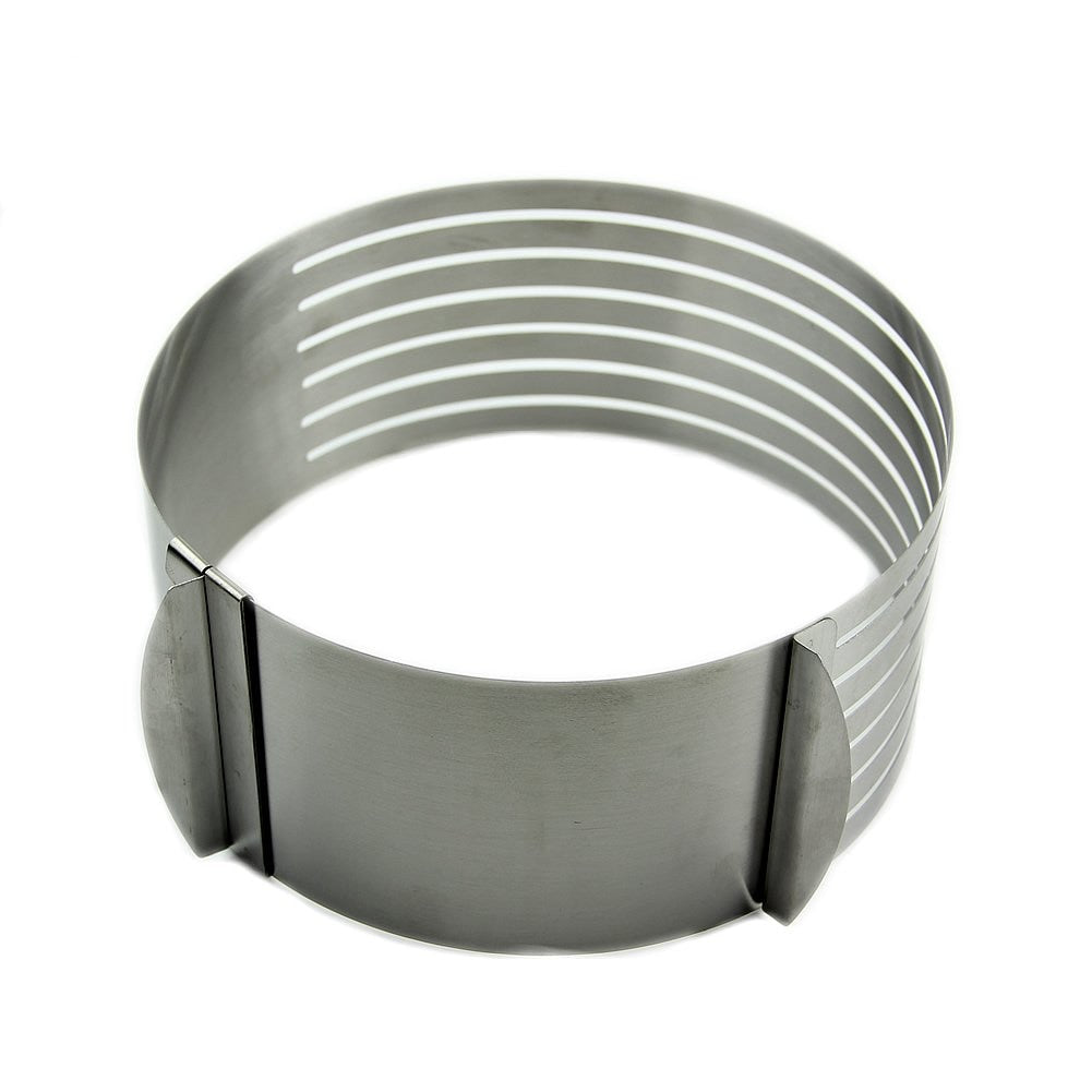 layered cake ring slicer adjustable Stainless Scalable Mousse-UlGadget