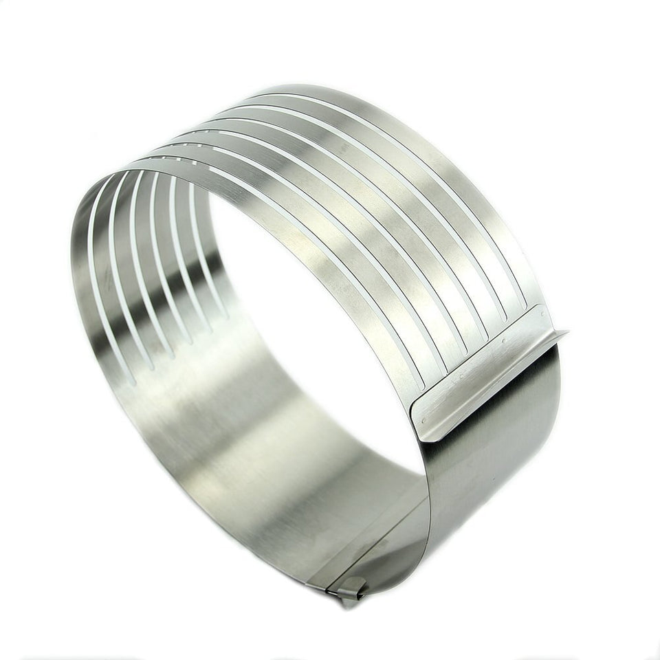 layered cake ring slicer adjustable Stainless Scalable Mousse-UlGadget