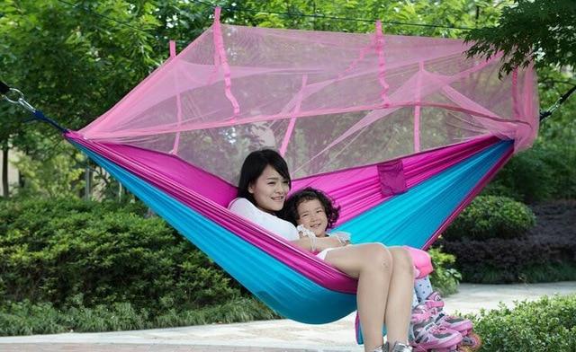 Camping and Hiking Treehouse Mosquito Net Hammock-UlGadget