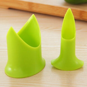 2Pcs/set Creative Pepper Corer Slicer Device Tomato Fruit Vegetable Cutter Random Color-UlGadget