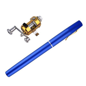 6 Colors Mini Portable Telescopic Aluminum Alloy Fishing Rod With Reel Wheel 6 Colors Drop Shipping-UlGadget