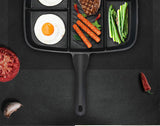 Non-Stick 5 in 1 Fry Grill Pan-UlGadget