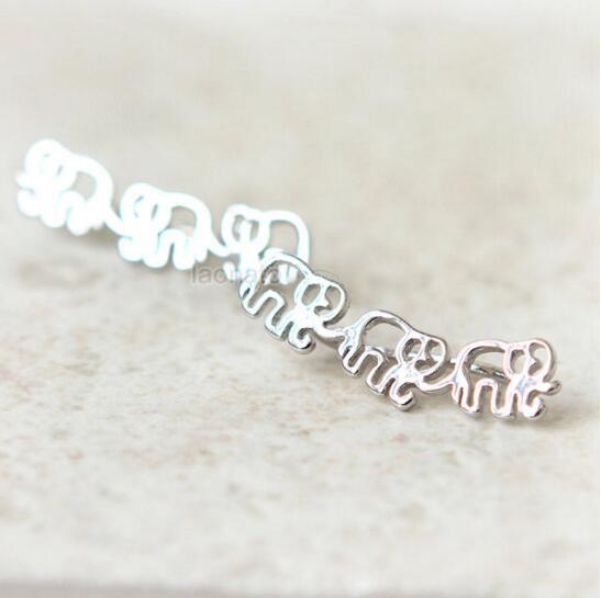 Jewelry For Women Gold or Silver Color Cute Elephant Earrings-UlGadget