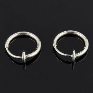 Women Retractable Earrings Invisible No Ear Hole, Nose Belly Button Ring-UlGadget